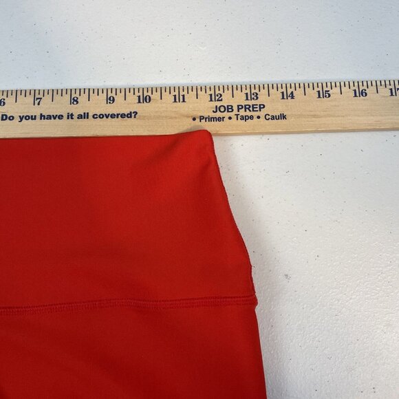 Carbon 38 Leggings Women's Size Medium Red Poly Stretch Activewear Stretch - Picture 4 of 9
